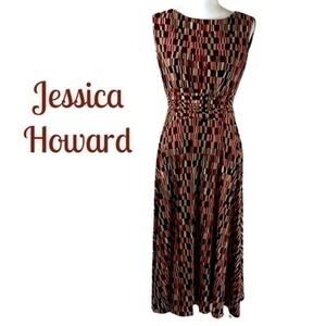 Jessica Howard Multicolor Geometric Maxi Dress